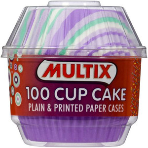 MULTIX PLAIN AND PRINTED CUP CAKE PANS (Carton of 6)