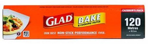 GLAD BAKE AND COOKING PAPER 40.5CM X 120M (EACH)