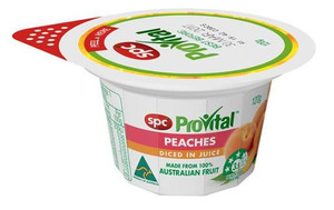 PROVITAL PEACH DICED 120GM (Carton of 24)