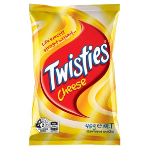 TWISTIES CHEESE 45GM (Carton of 24)