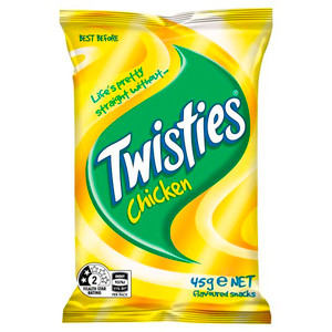 TWISTIES CHICKEN 45GM (Carton of 24)