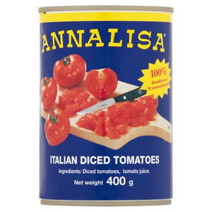 ANNALISA DICED TOMATOES 400GM (Carton of 24)