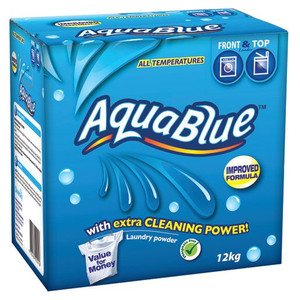 AQUABLUE LAUNDRY POWDER TOP AND FRONT LOADER 12KG