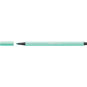 STABILO PEN 68 FIBRE TIP PEN ICE GREEN (BOX OF 10)