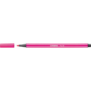 STABILO PEN 68 FIBRE TIP PEN ROSE (BOX OF 10)