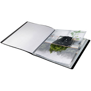 LEITZ RECYCLE NON-REFILLABLE DISPLAY BOOK 20 POCKET PP A4 BLACK