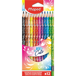 MAPED MINI CUTE COLOUR PENCILS PACK 12