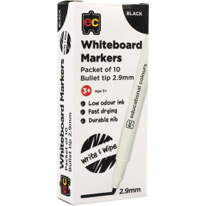 EC WHITEBOARD MARKER Thin Black (Each)