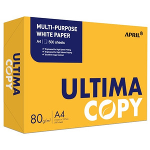 Ultima Premium Copy Paper A4 80gsm Ream of 500 - 50 Reams (10 Cartons) ** ETA 20/5/2024 **