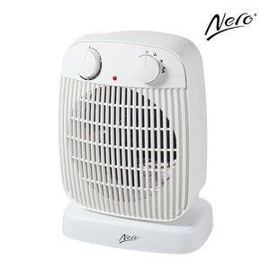 Nero Oscillating Fan Heater White, Each