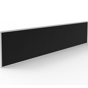 Rapidline SHUSH30+ Screen 1800W x 30D x 495mmH White Frame Black Pinnable Fabric