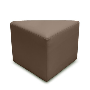 K2 Marbella Tasman Senior Triangle Ottoman Dark Brown PU Leather