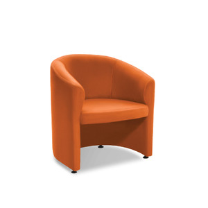 K2 Marbella Parkes Tub Chair Orange PU Leather