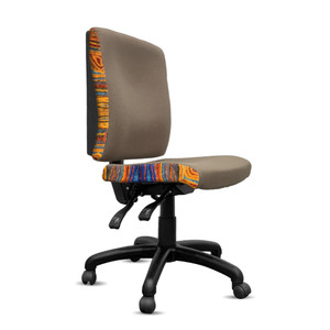 K2 Orange Dust Spectrum Katherine Medium Back Office Chair Mist Grey