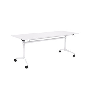 OLG Uni Flip Top Table 1500W x 750D x 720mmH White Top White Frame