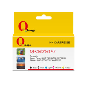 Q-Image Compatible Canon PGI680XXLBK + CLI681XXL Ink Cartridge Value Pack Assorted