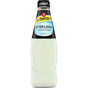 Schweppes Bitter Lemon Classic Mixers 300ml Glass Bottle Pack Of 24