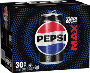 Pepsi Max 375ml Can Pack Of 30