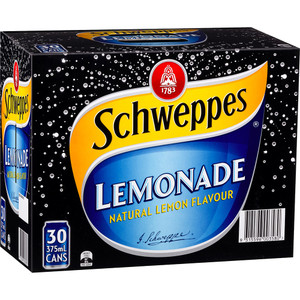 Schweppes Lemonade 375ml Can Pack Of 30