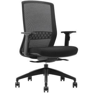 Bolt Low Back Executive Chair With Arms Mesh Back Black Fabric Seat