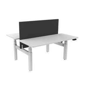 Sylex Arise Basix 3 Back To Back Desk Frame Only 600-1230mmH White