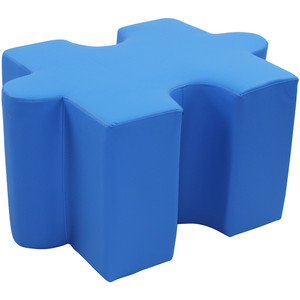 Sylex Puzzle Breakout Interlocking Ottoman Blue