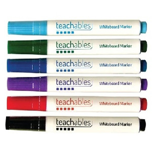 TEACHABLES WHITEBOARD MARKER BULLET Assorted Pack of 12