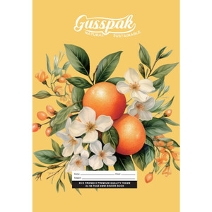 Gusspak Premium Binder Book A4 8mm Ruled 96 Page with Red Margin FSC 70gsm
