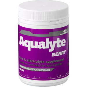Aqualyte Electrolyte Powder Berry Flavoured Tub 480g, Box of 5