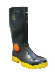 Stimela 'Foreman' Black Gumboot With Safety Toe - Size 14 Pair