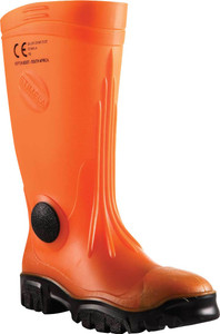 Maxisafe 'Commander' Gumboot with Safety Toe & Midsole - Orange - Size 6 Pair *** While Stocks Last - Please Enquire to Confirm Availability ***