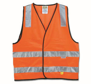 Maxisafe Hi-Vis Orange D/N Safety Vest, 5XL