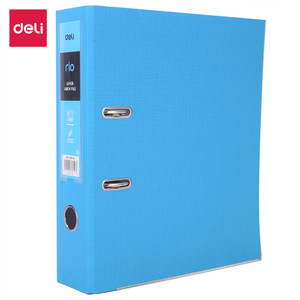 Deli Lever Arch File Light Blue 75mm
