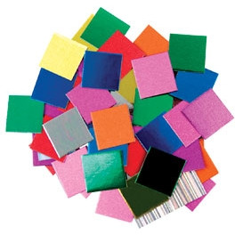 Mosaic Squares Metallic 1 & 2cm 5000's