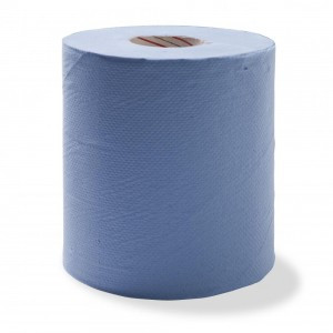Duro Centrefeed Towel Perforated 300m x 19.5cm Blue, Carton of 6