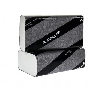 Platinum 2 ply Slimfold Interleaved Towel 23cm x 23cm 200 Sheets, Carton of 20