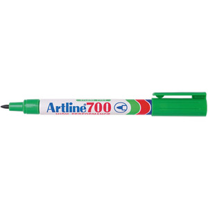 ARTLINE 700 PERMANENT MARKERS Fine Bullet, Green, Each