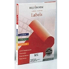 REDIFORM LA4/11L WHITE ECO-FRIENDLY LASER/INKJET/COPIER LABEL SHEET ROUNDED EDGES 11 Labels Per Sheet A4 210 X 25mm (1100 Labels) (Pack of 100)
