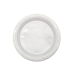 230mm Reusable Dinner Plate White, Pack of 25