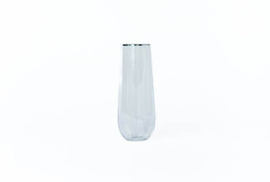 250ml Stemless Champagne Glass Silver, Pack of 4