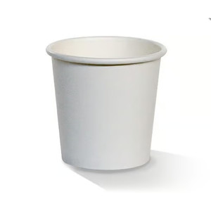 4oz White Single Wall Cup Carton of 1000
