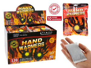 Hand Warmers 9 x 5 cm, Pack of 10