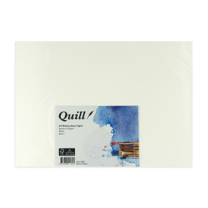 Quill Watercolour Paper Medium 200gsm A4 - White, Pack of 5
