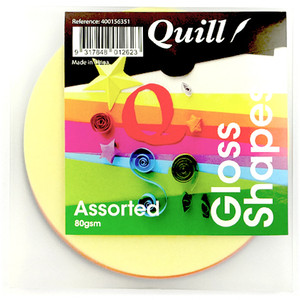 Quill Shapes Gloss Circles 120gsm 80gsm, Pack of 100