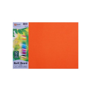 Quill Coloured Board 210gsm A3 - Orange, Pack of 25 (90414)