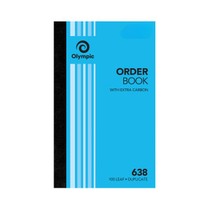 Olympic Carbon Duplicate Order Book No.638 200 x 125mm 100 Leaf (142794)