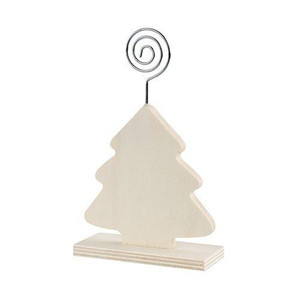 Wooden Stand with Photo Holder Tree