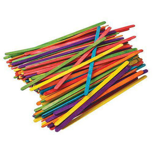 Wooden Spills Coloured Pack of 500