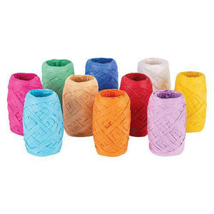 Paper Raffia Coloured Pack of 10