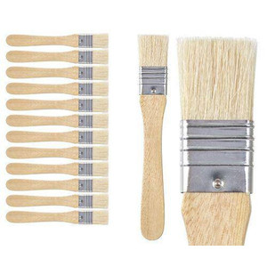 Wide Flat Brushes Pack of 12 - 25mm